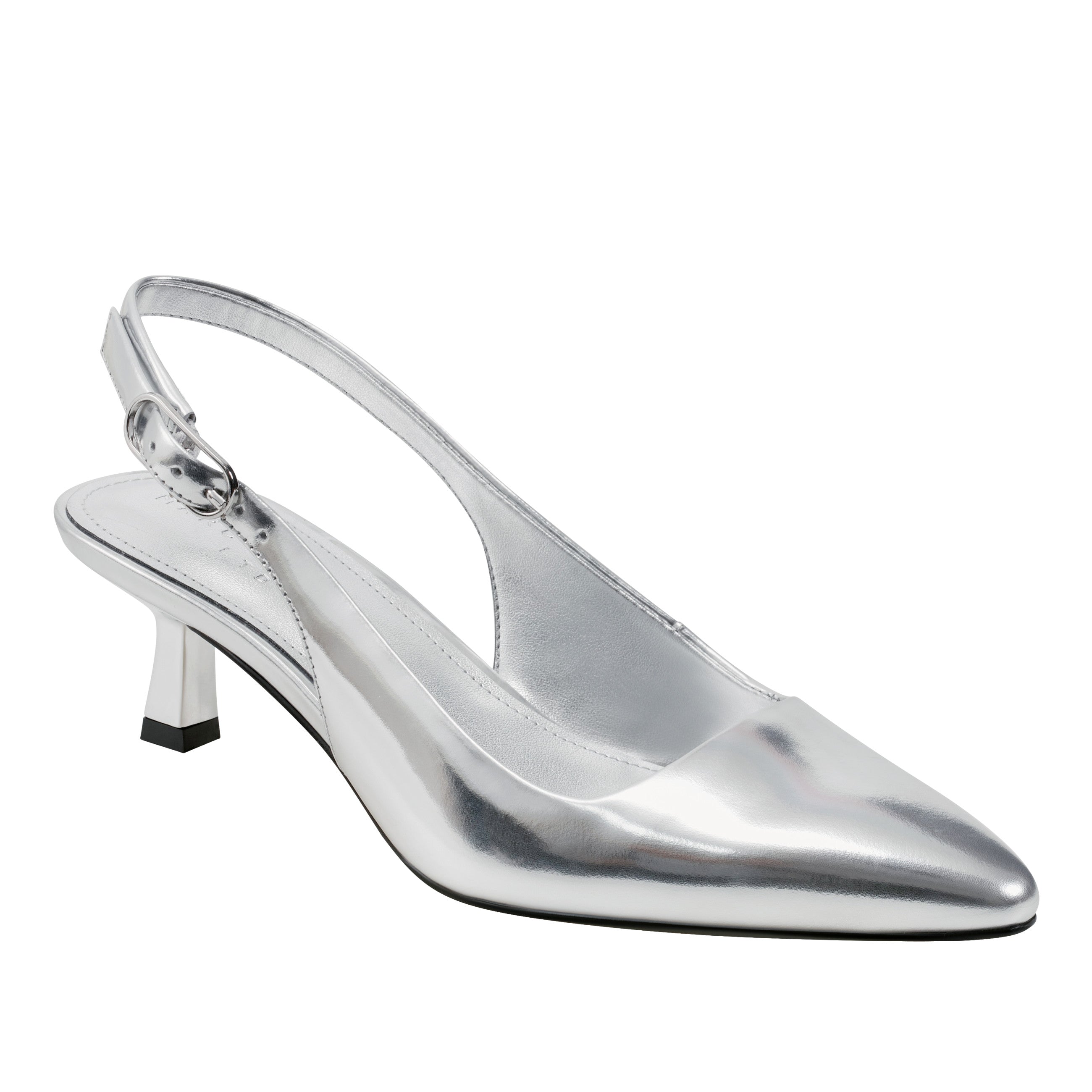 Marc Fisher Kory Slingback Pump | Silver Leather