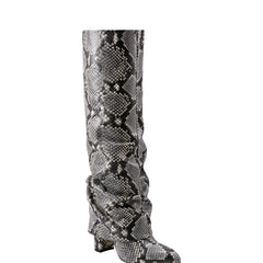 Marc Fisher Lalita Foldover Dress Boot | Snake Print