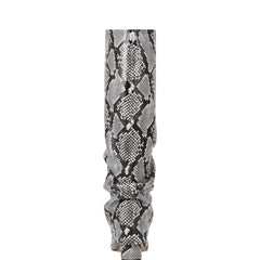 Marc Fisher Lalita Foldover Dress Boot | Snake Print