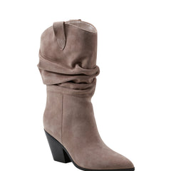 Marc Fisher Myleea Slouchy Boot | Natural Suede