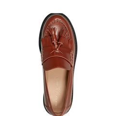 Marc Fisher Ozzie Tassle Loafer | Brown Leather