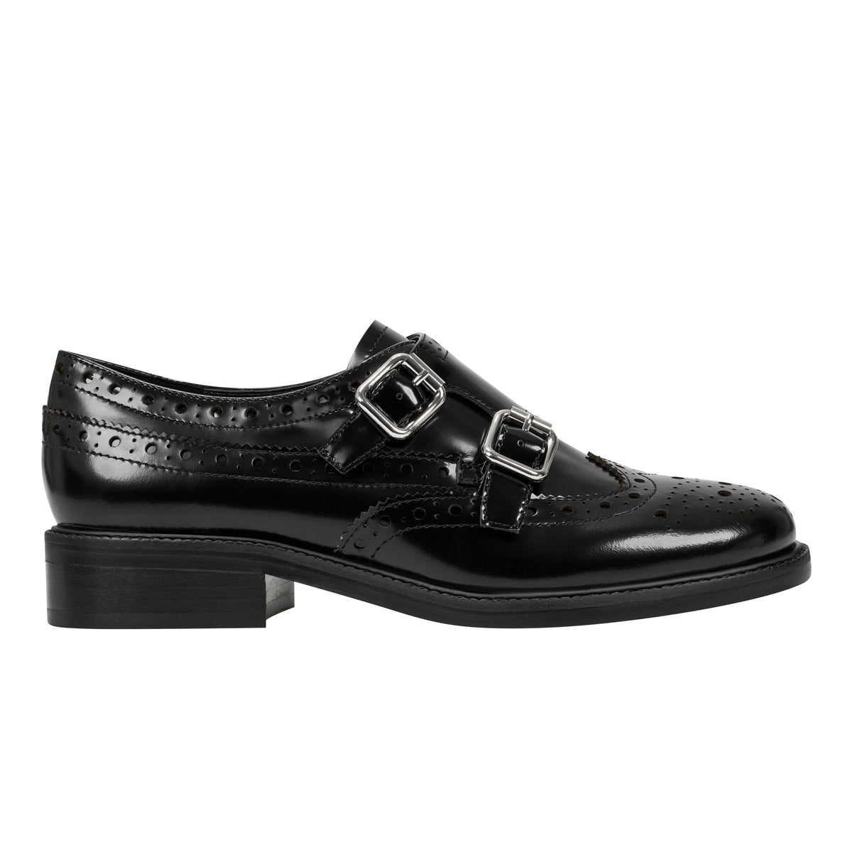Marc Fisher Parker Monkstrap Oxford | Black Leather