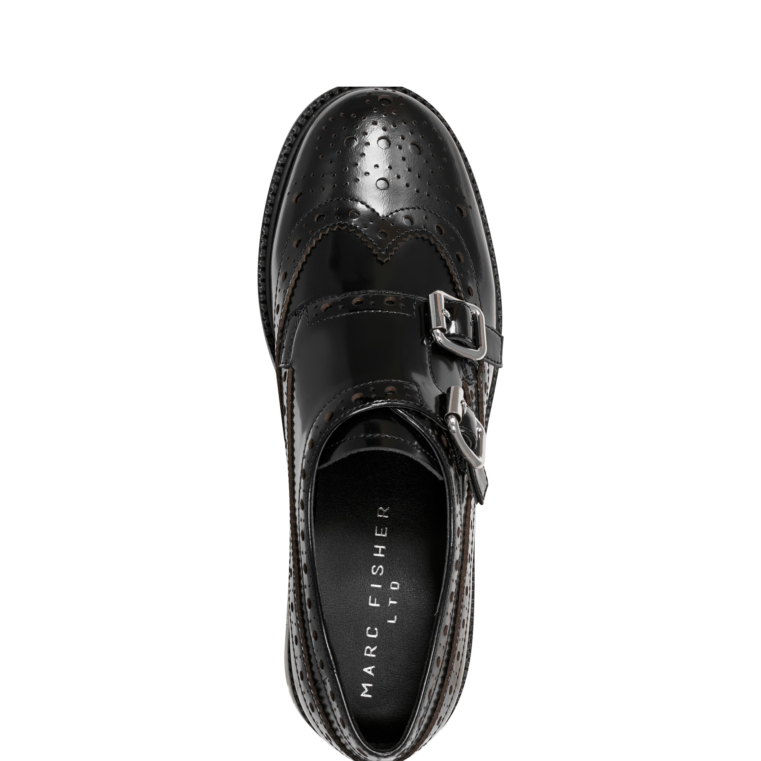 Marc Fisher Parker Monkstrap Oxford | Black Leather
