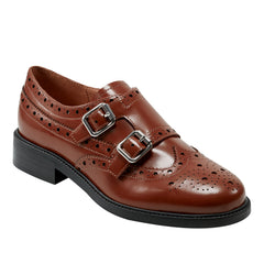 Marc Fisher Parker Monkstrap Oxford | Brown Leather