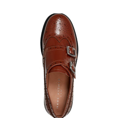 Marc Fisher Parker Monkstrap Oxford | Brown Leather