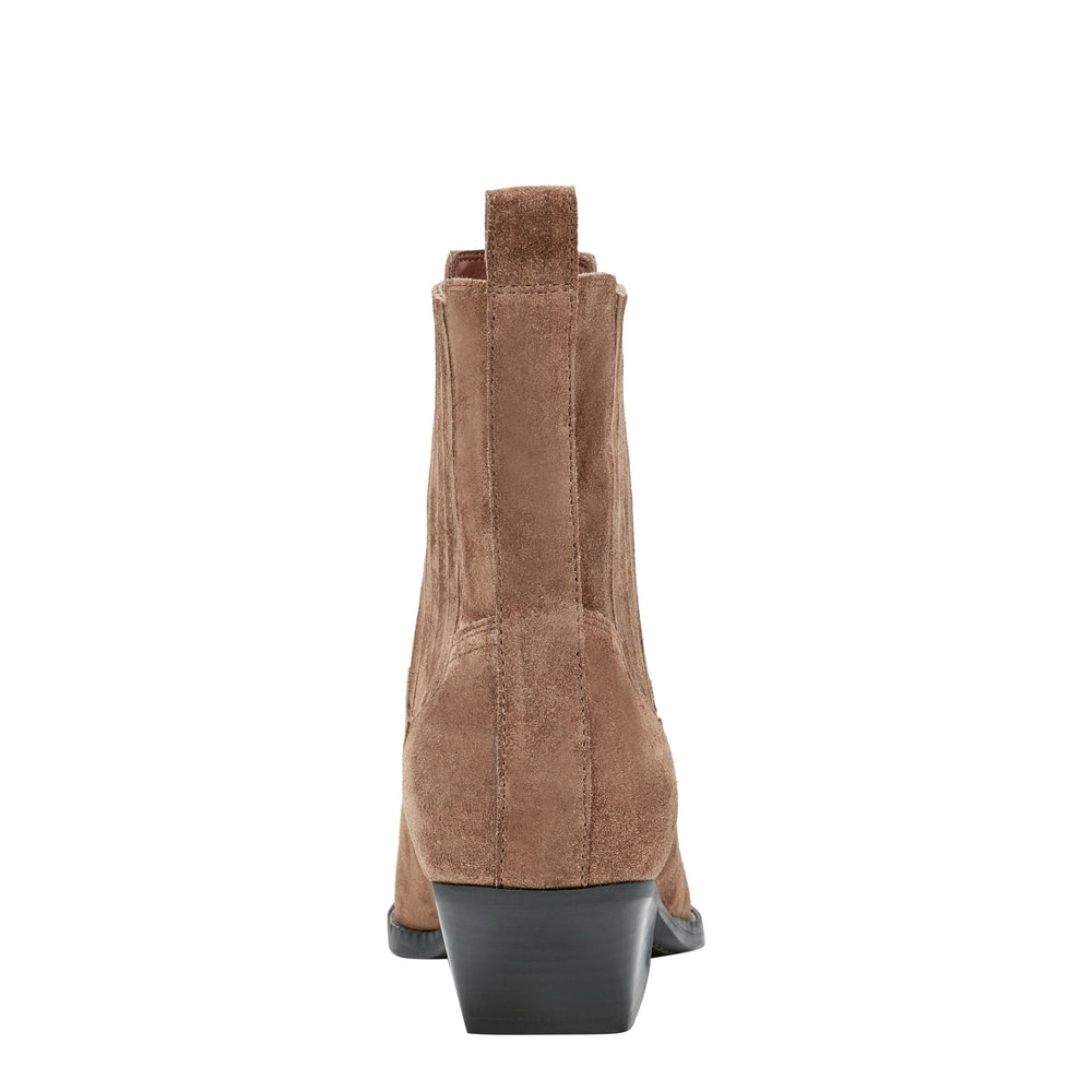 Marc Fisher Pryce Western Bootie | Natural Suede