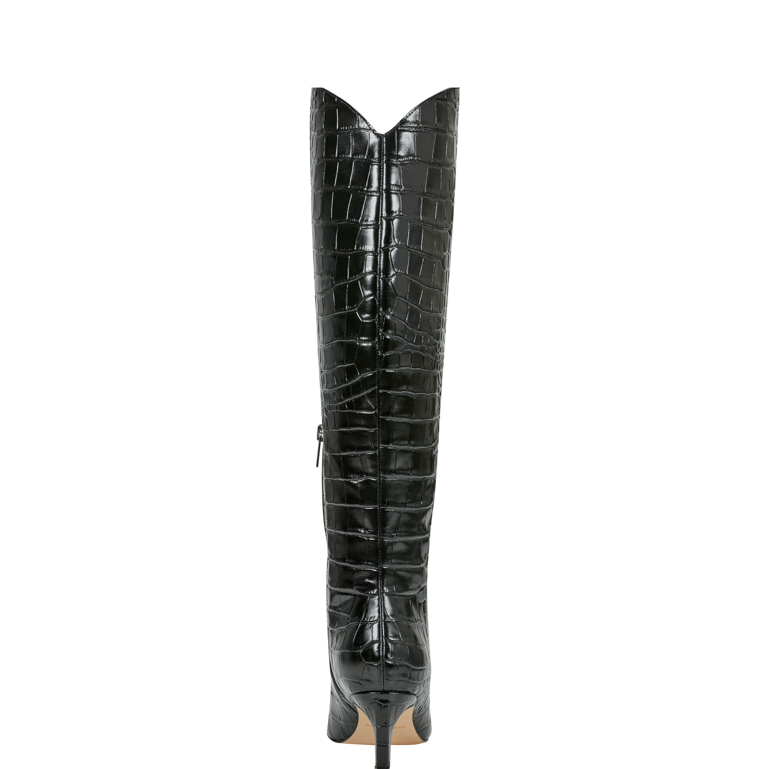 Marc Fisher Quinnie Dress Boot | Black Croco Leather