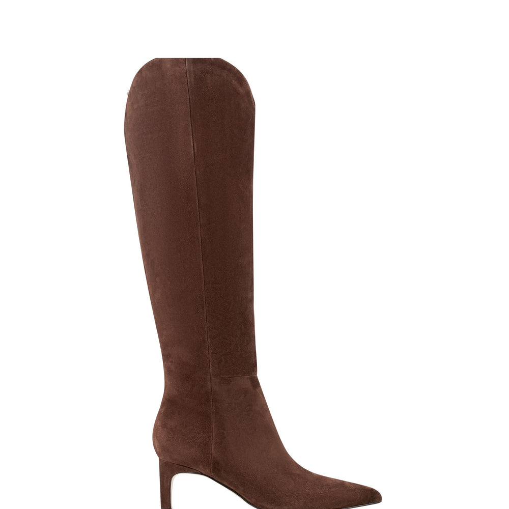 Marc Fisher Quinnie Dress Boot | Dark Brown Suede