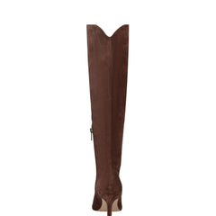 Marc Fisher Quinnie Dress Boot | Dark Brown Suede