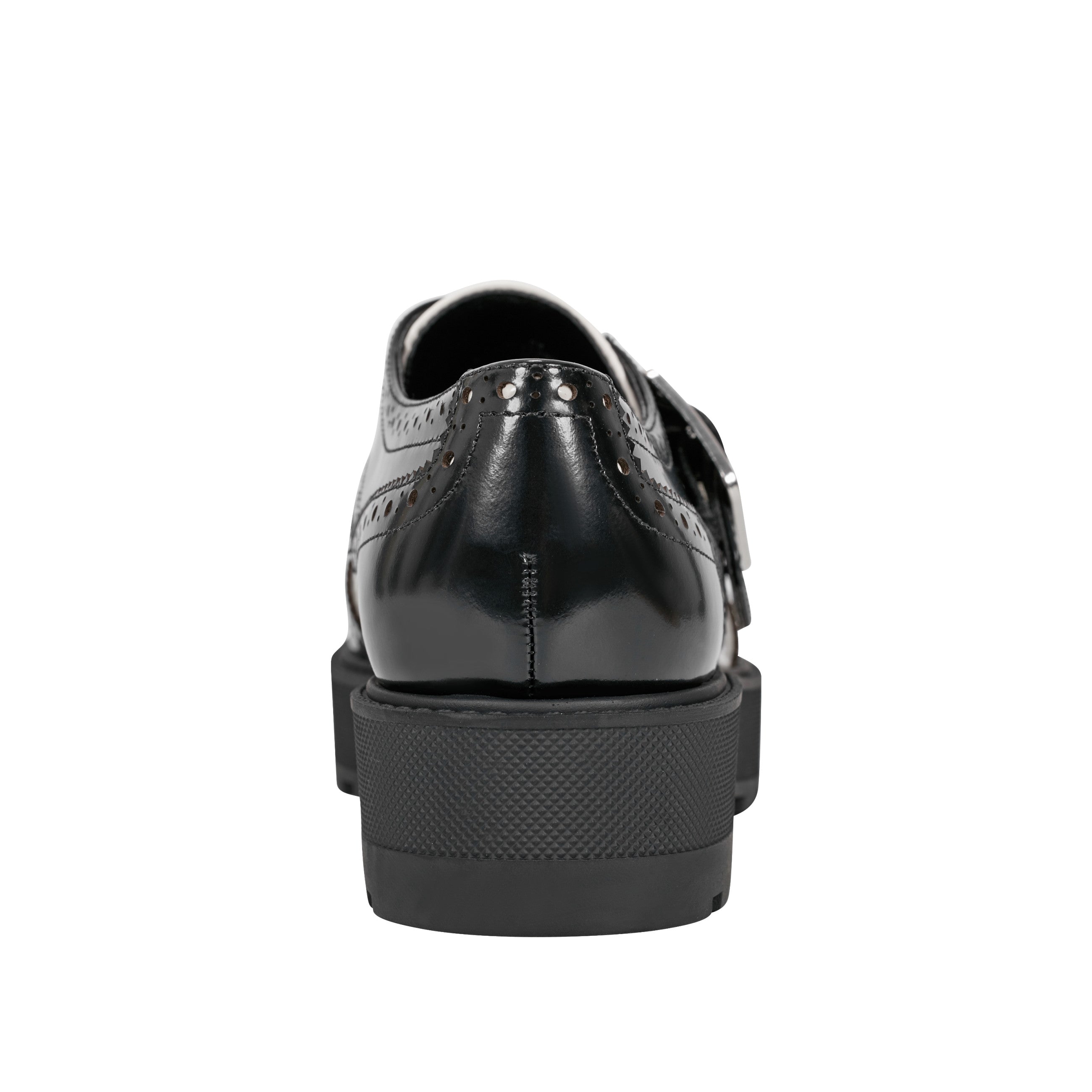 Marc Fisher Remona Monk Strap Loafer | Black/Chic Cream Leather