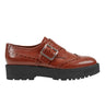 Marc Fisher Remona Monk Strap Loafer | Brown Leather