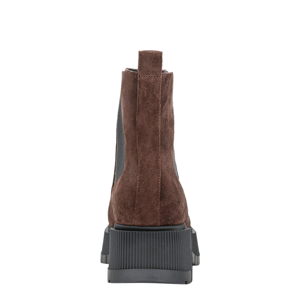 Marc Fisher Bermida Lug Sole Bootie | Dark Brown Suede