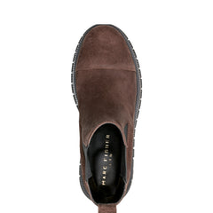 Marc Fisher Bermida Lug Sole Bootie | Dark Brown Suede