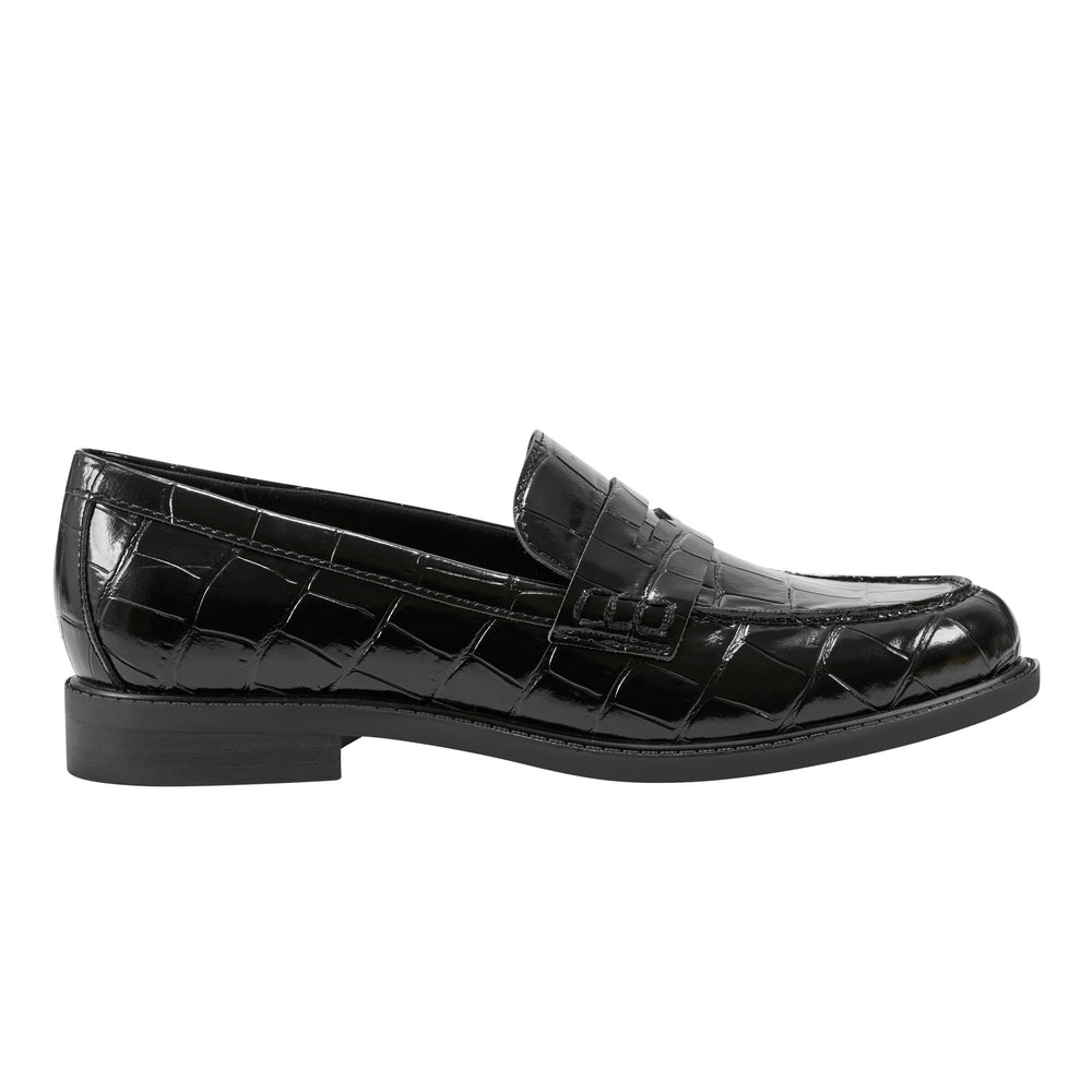 Marc Fisher Ilithia Loafer | Black Croco