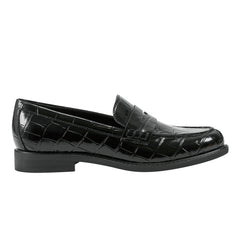 Marc Fisher Ilithia Loafer | Black Croco