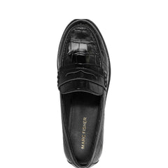Marc Fisher Ilithia Loafer | Black Croco