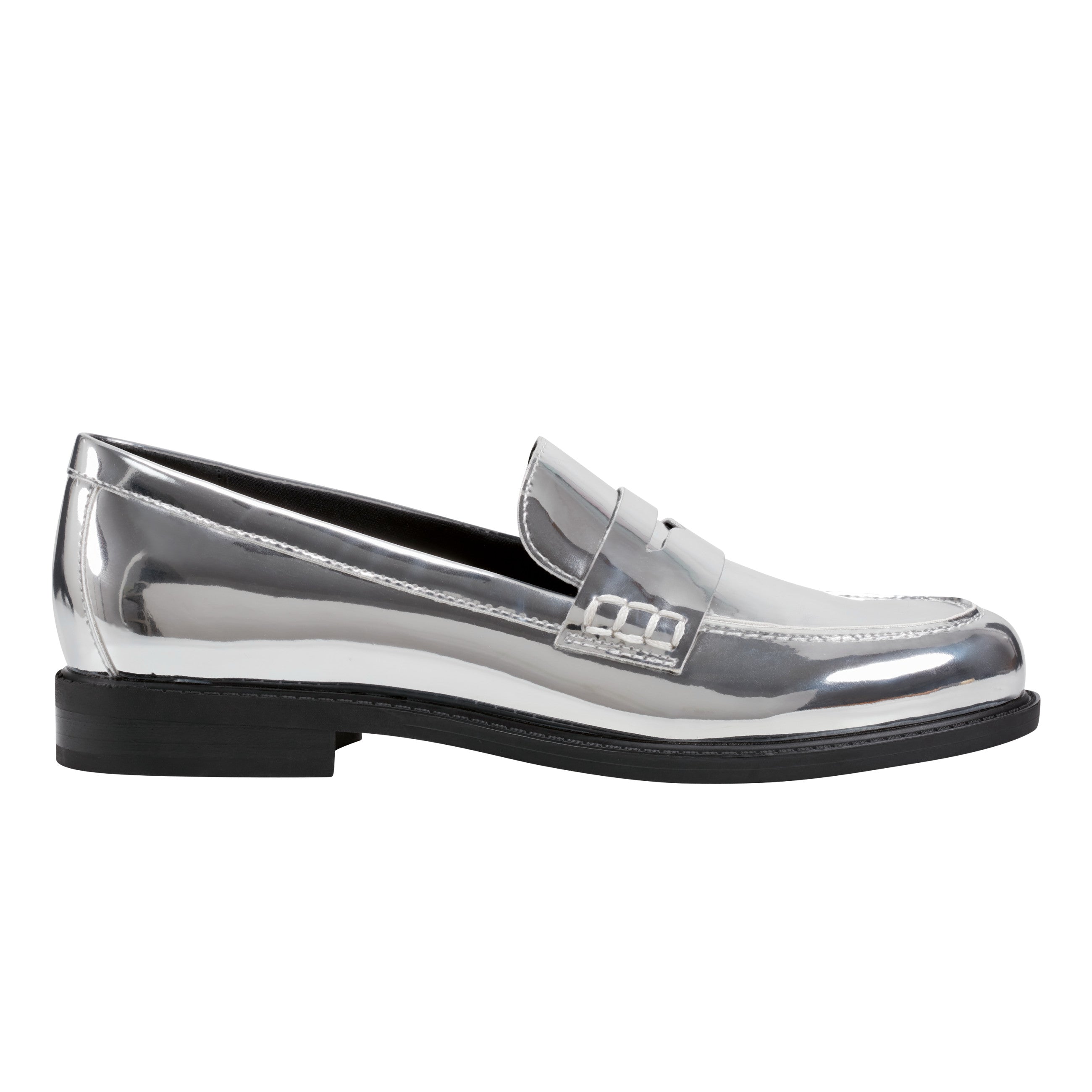 Marc Fisher Ilithia Loafer | Silver Metallic