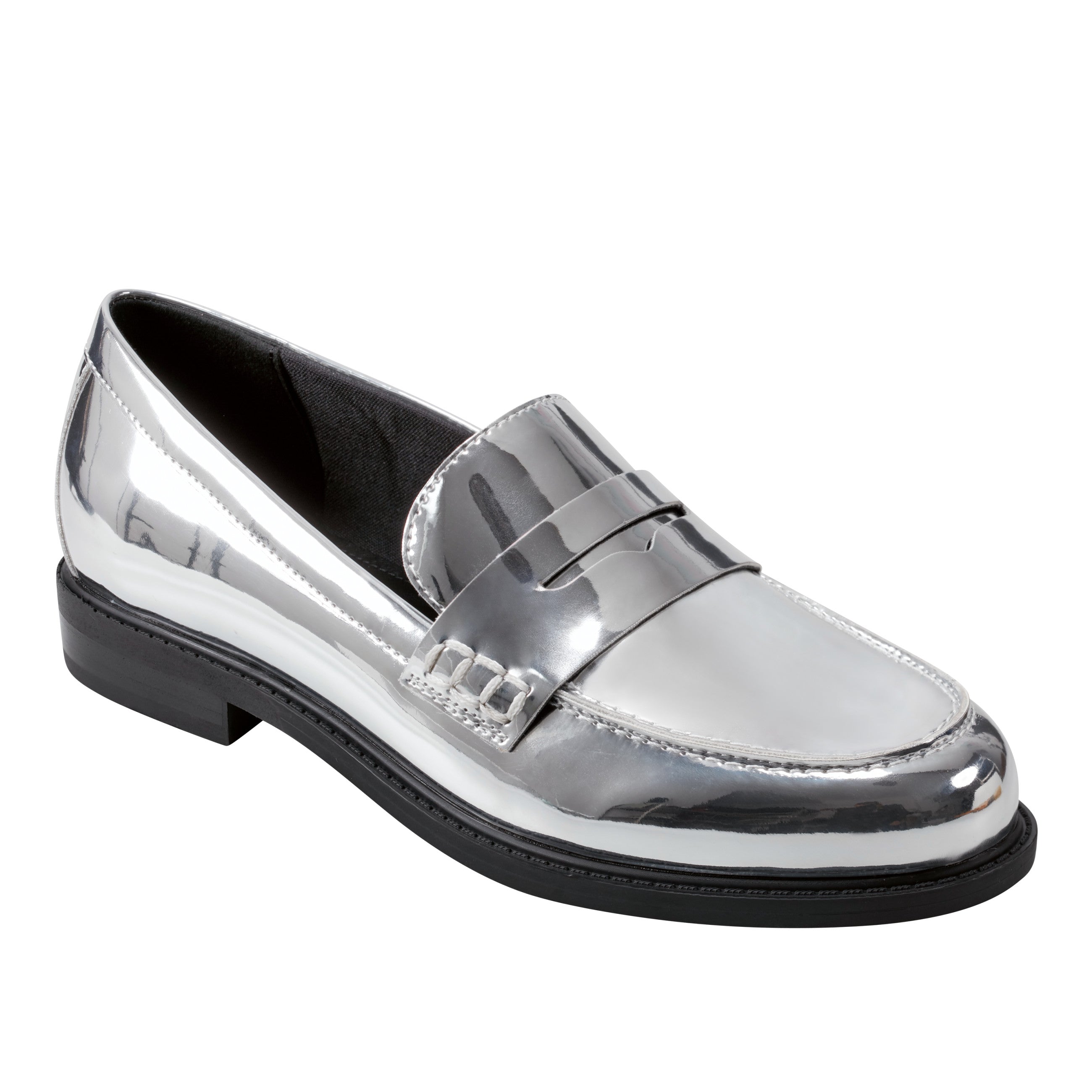 Marc Fisher Ilithia Loafer | Silver Metallic