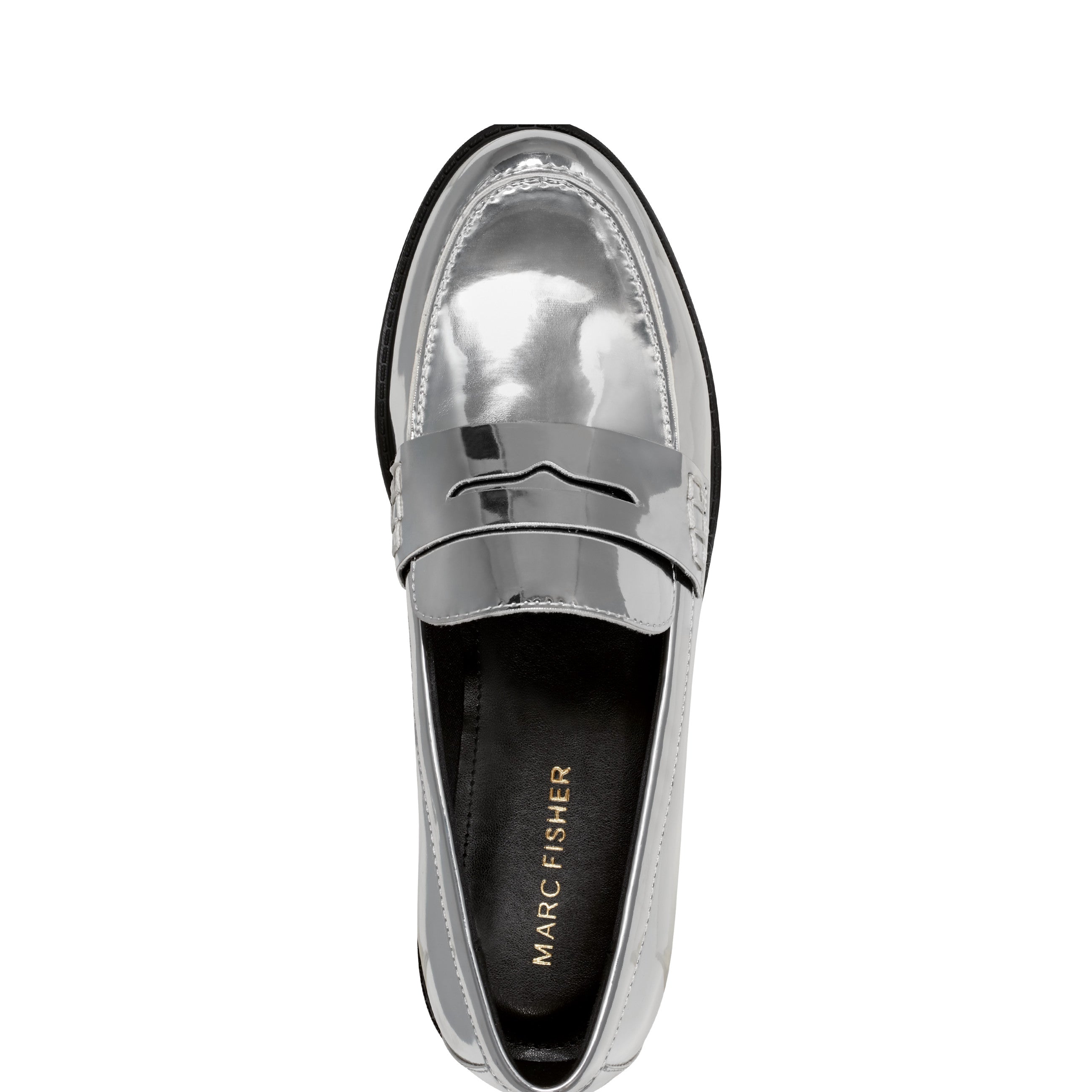 Marc Fisher Ilithia Loafer | Silver Metallic