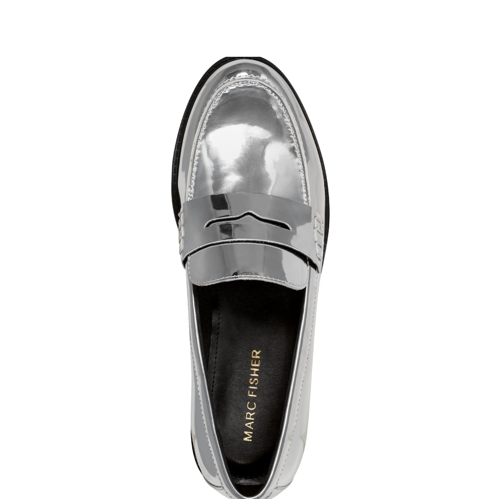 Marc Fisher Ilithia Loafer | Silver Metallic