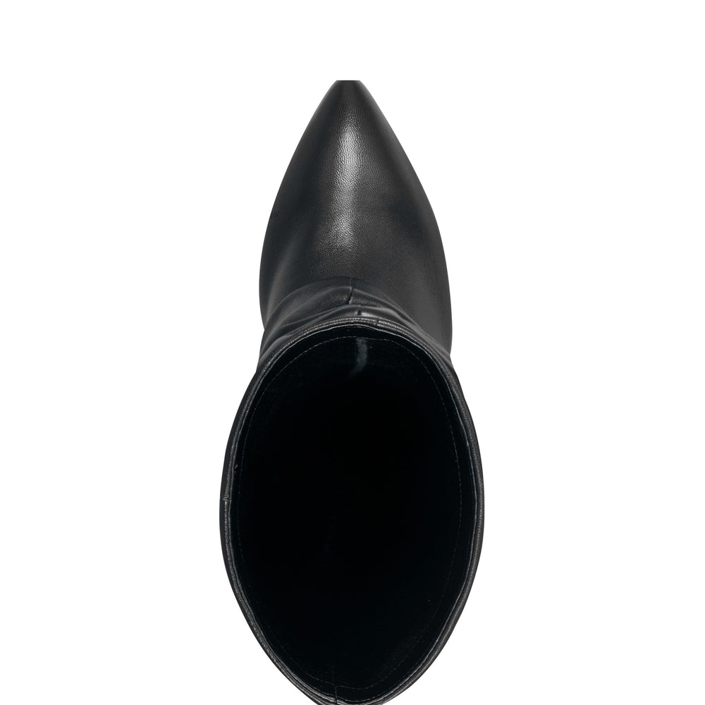 Marc Fisher Lalita Foldover Dress Boot | Black Leather