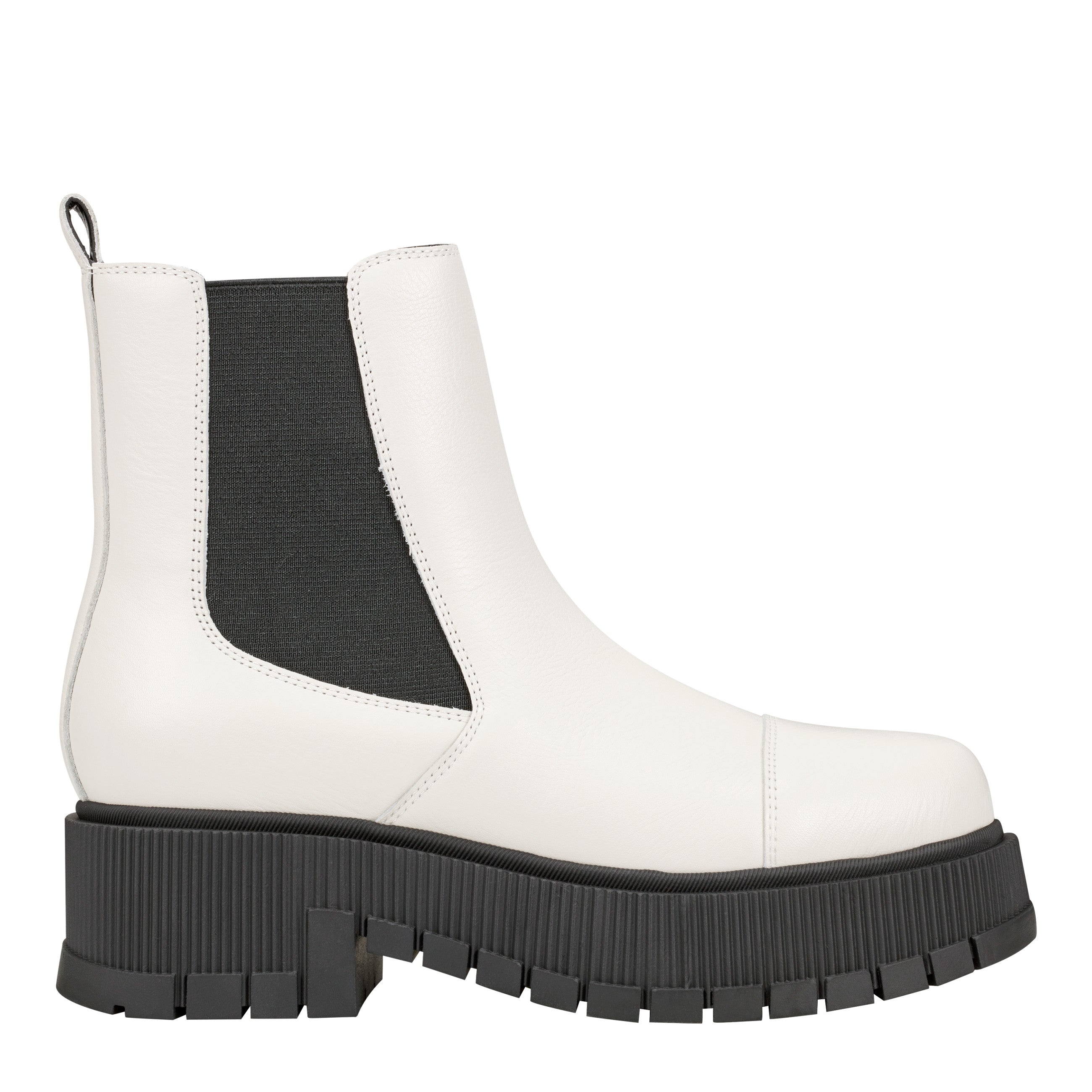 Marc Fisher Bermida Lug Sole Bootie | Chic Cream Leather