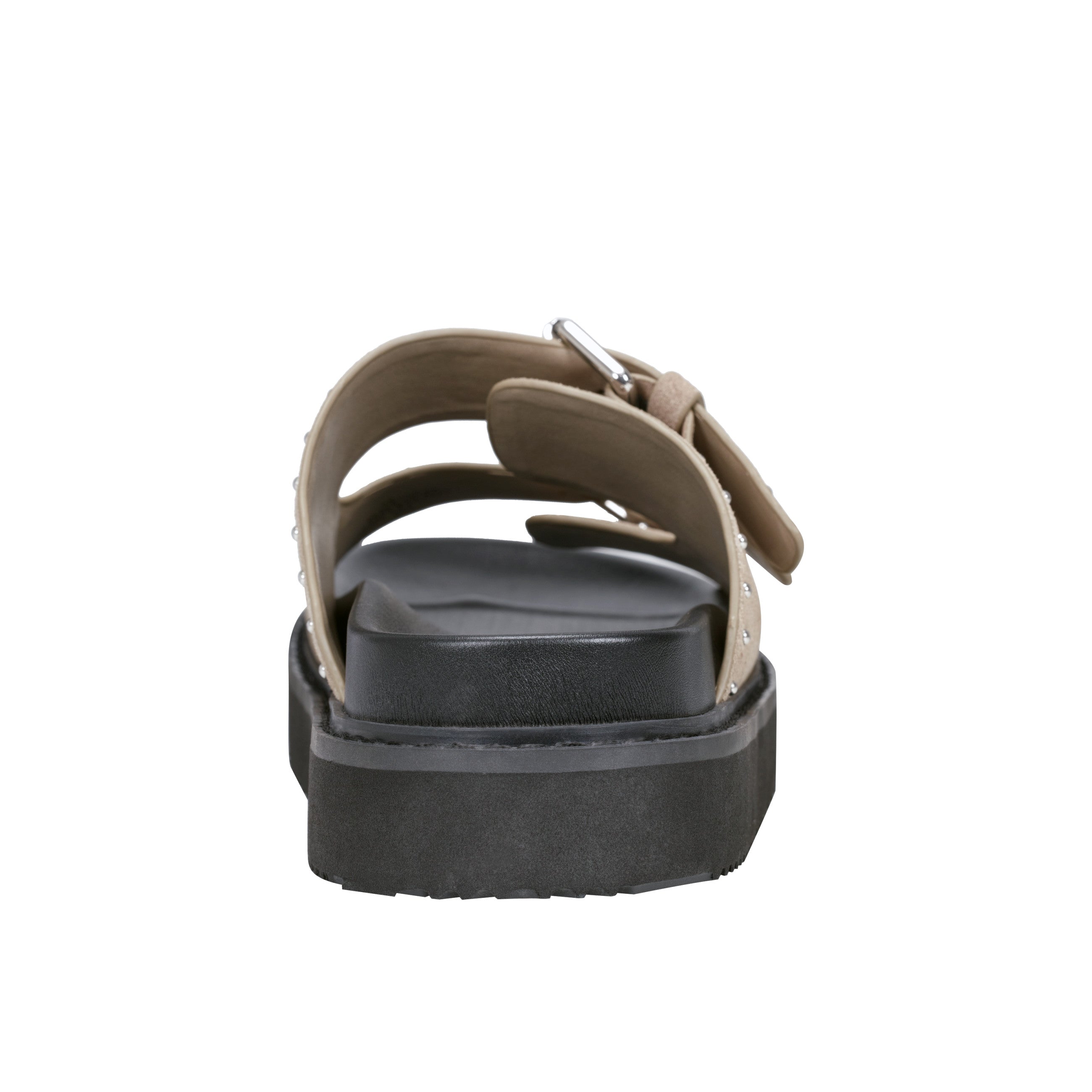 Marc Fisher Agusta Studded Slide Sandal | Taupe Suede