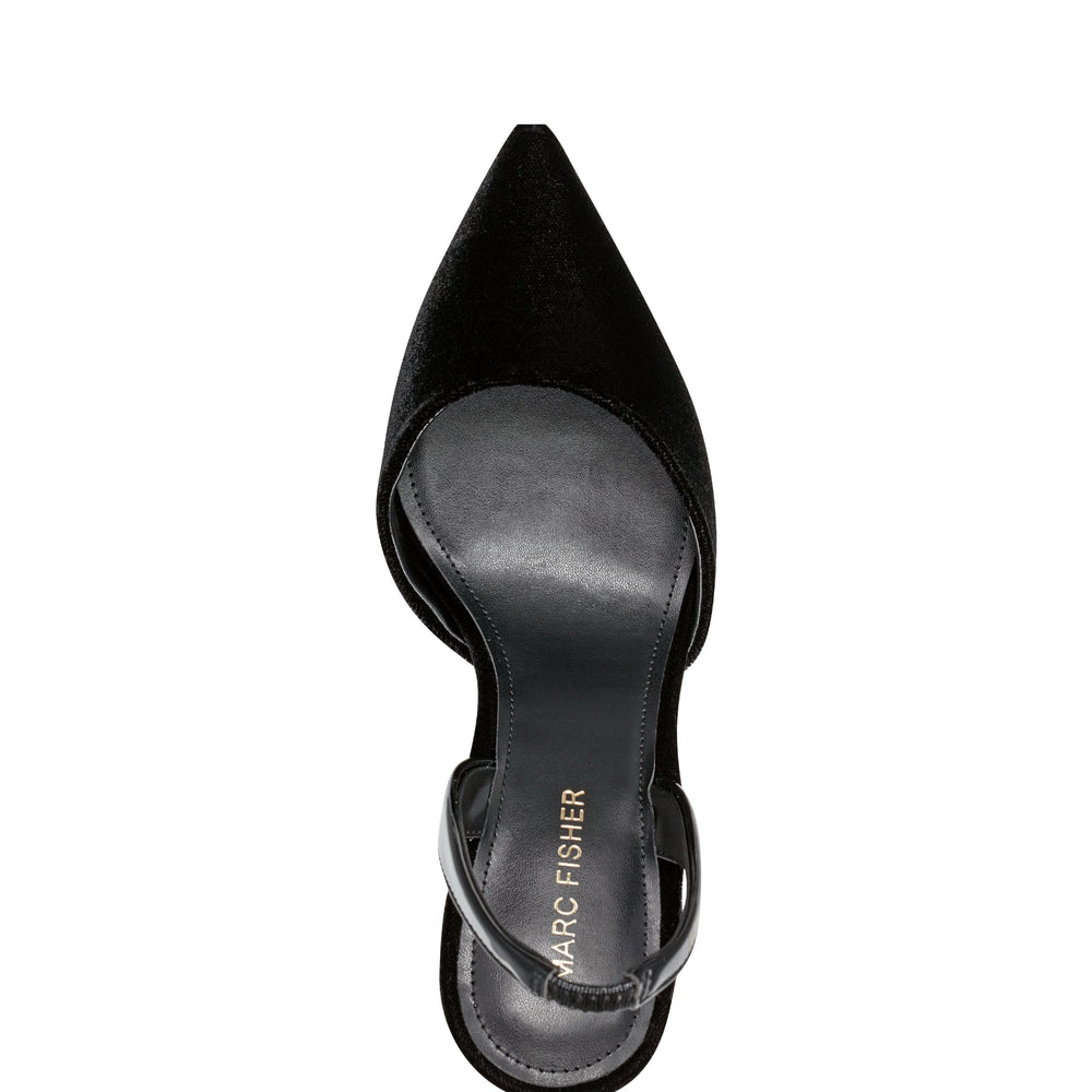 Marc Fisher Hadya Slingback Pump | Black Velvet