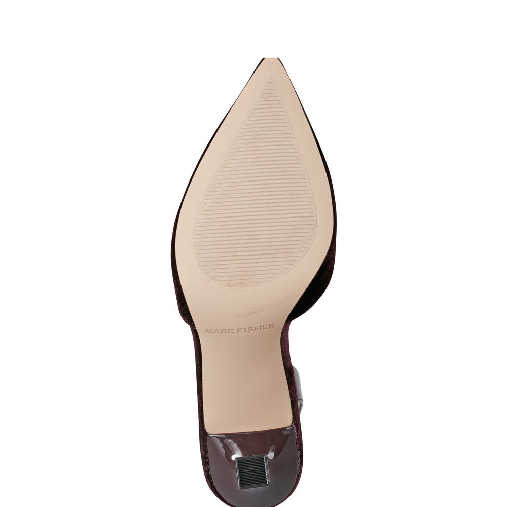 Marc Fisher Hadya Slingback Pump | Dark Red Velvet