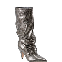 Marc Fisher Paityn Scrunch Dress Boot | Pewter Leather
