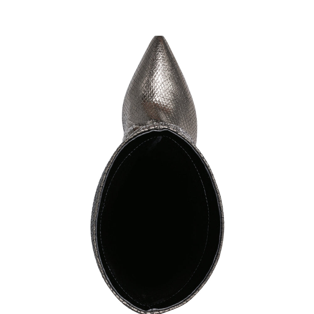 Marc Fisher Paityn Scrunch Dress Boot | Pewter Leather