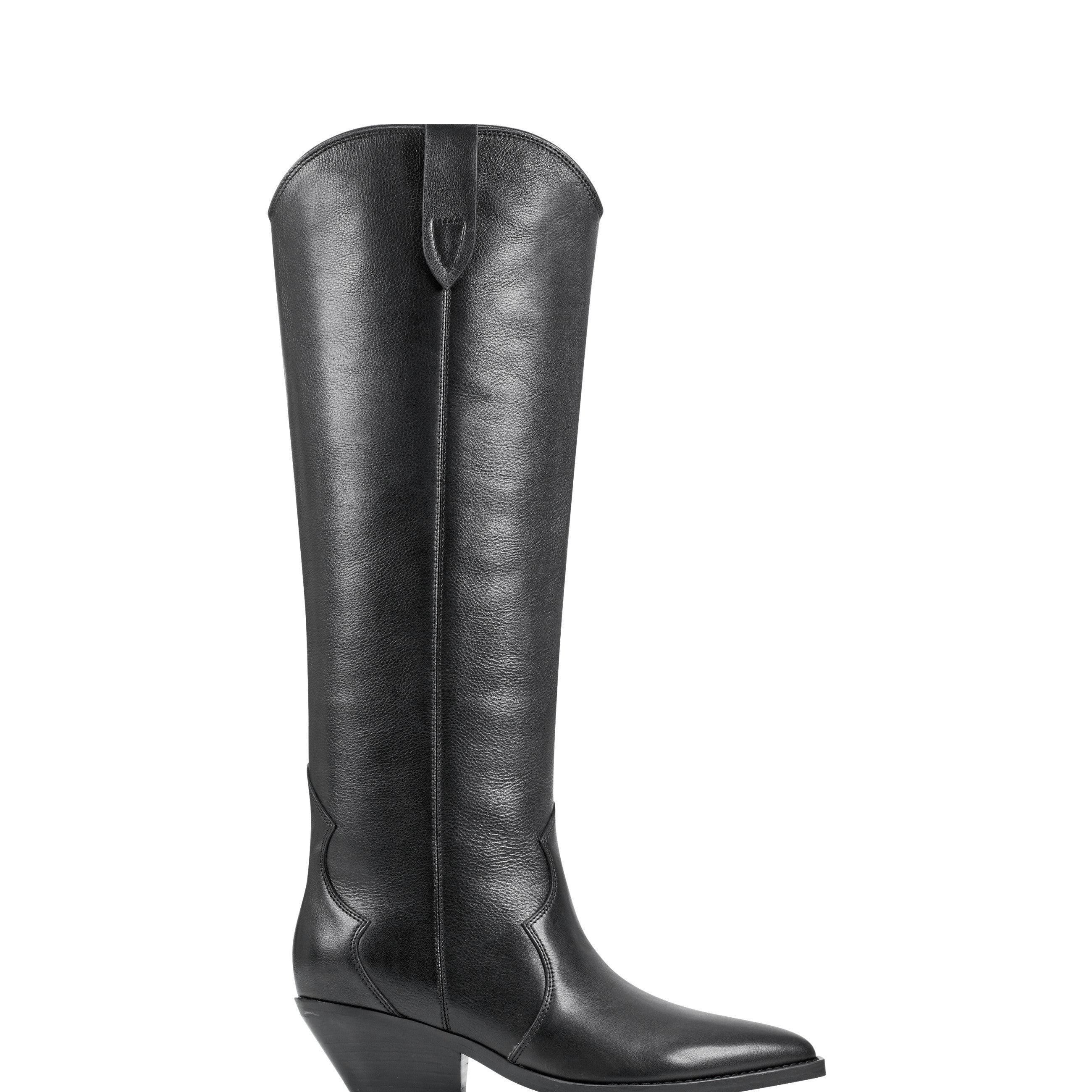 Marc Fisher Ander Western Boot | Black Leather