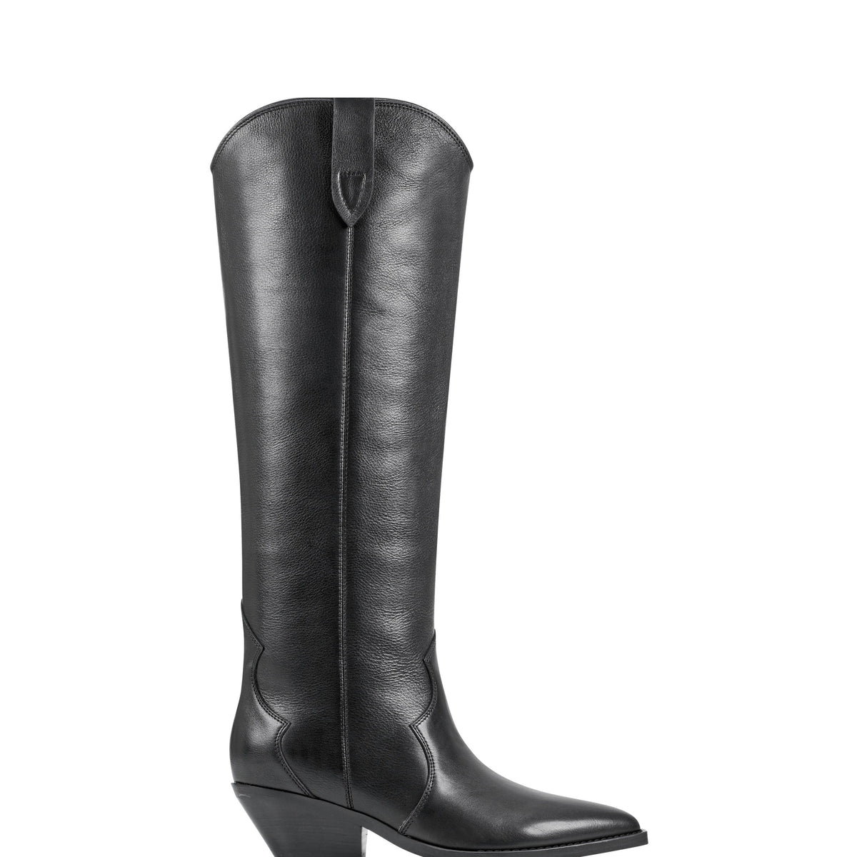 Marc Fisher Ander Western Boot | Black Leather