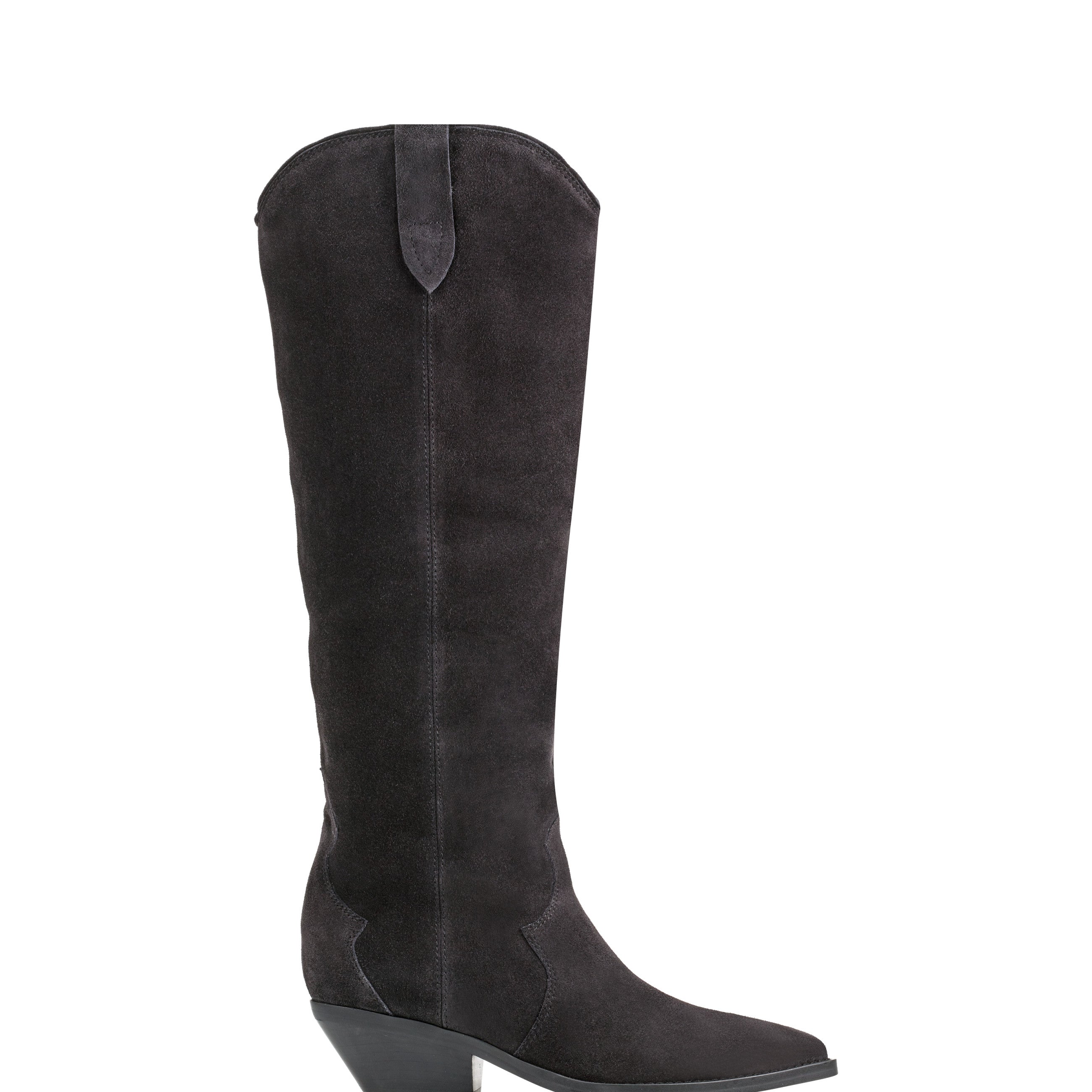 Marc Fisher Ander Western Boot | Dark Blue Suede