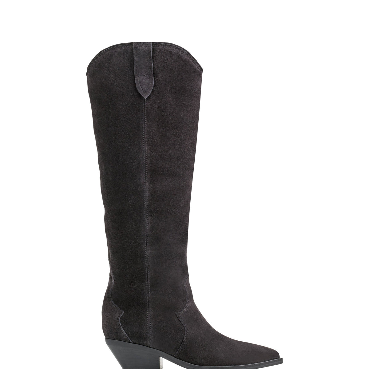Marc Fisher Ander Western Boot | Dark Blue Suede