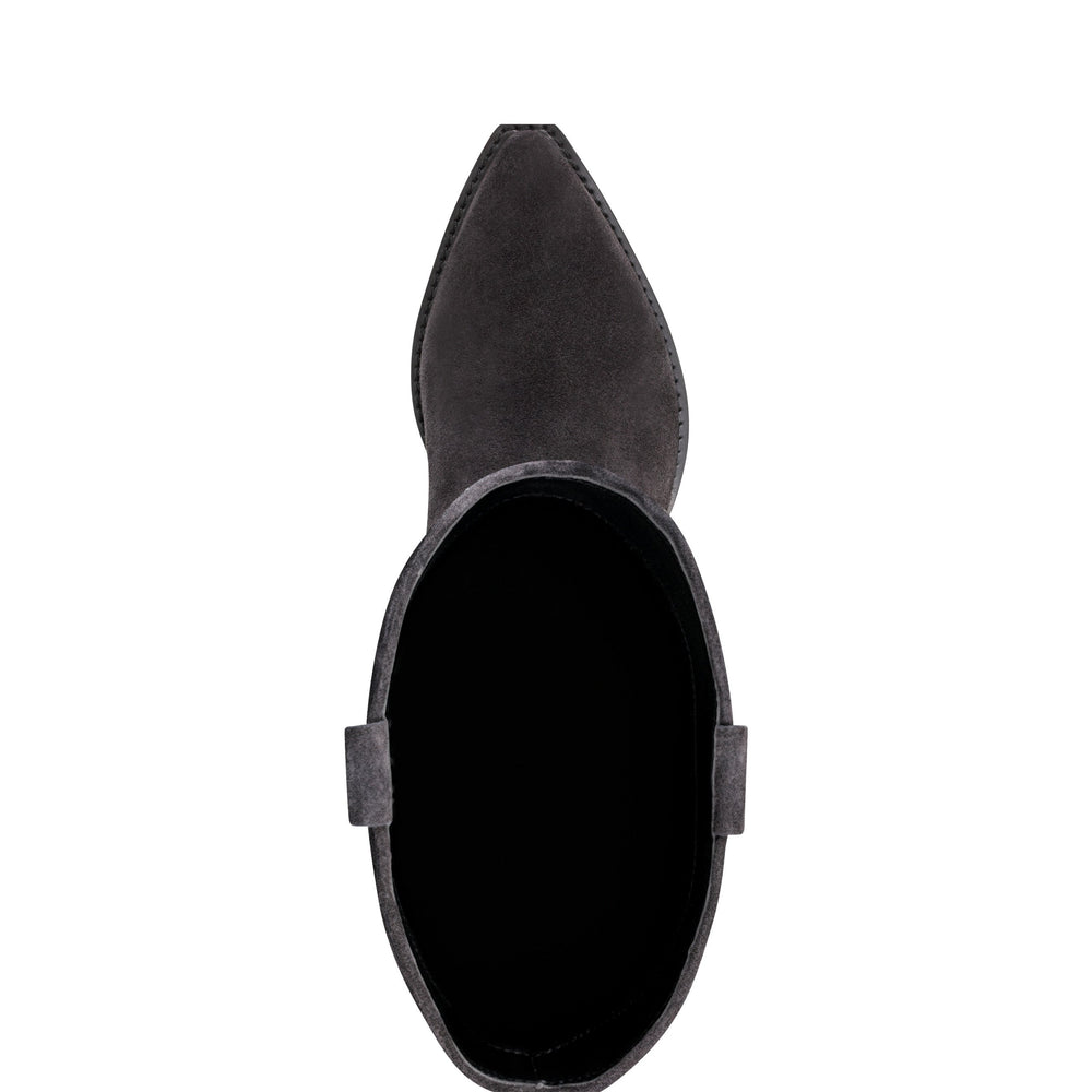 Marc Fisher Ander Western Boot | Dark Blue Suede