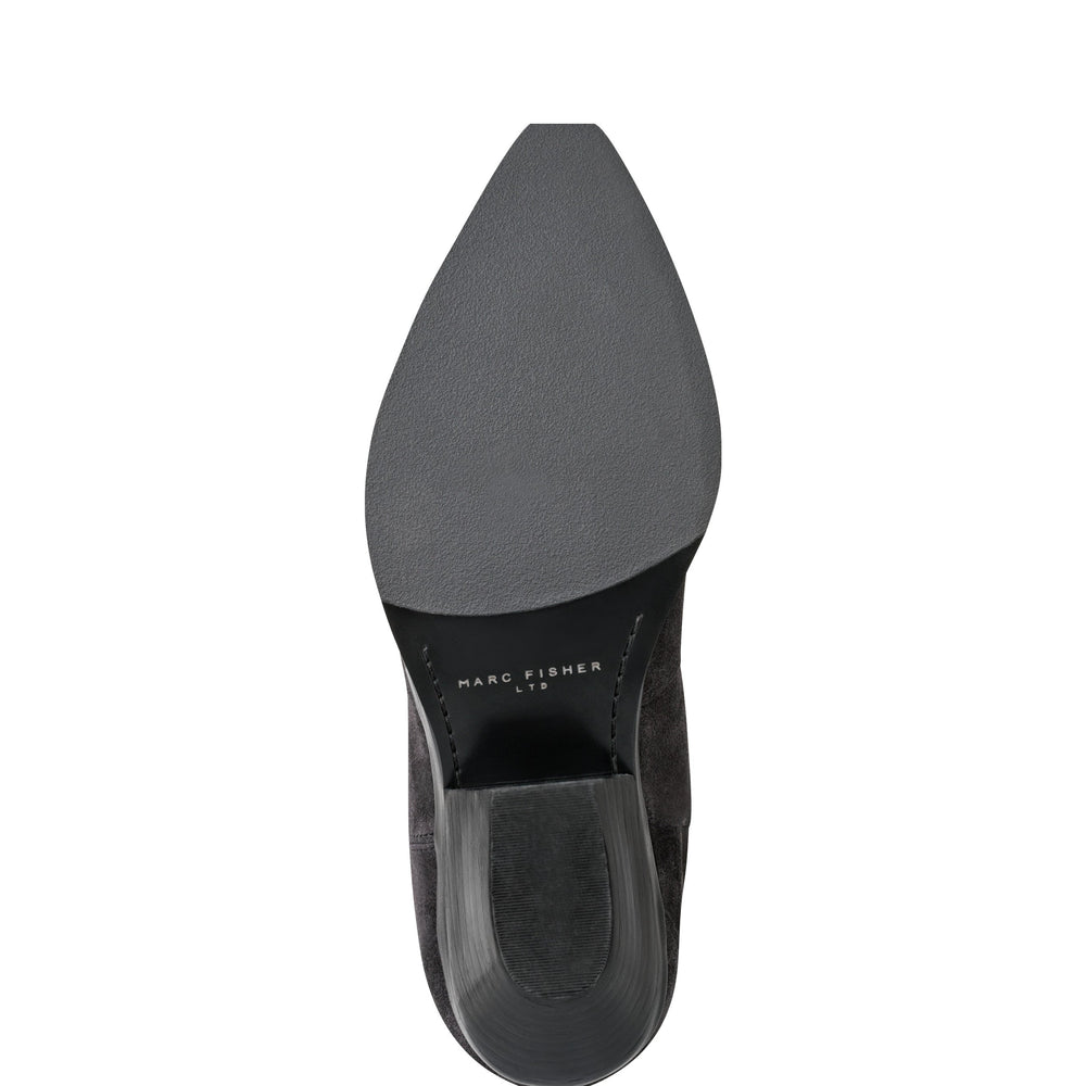 Marc Fisher Ander Western Boot | Dark Blue Suede