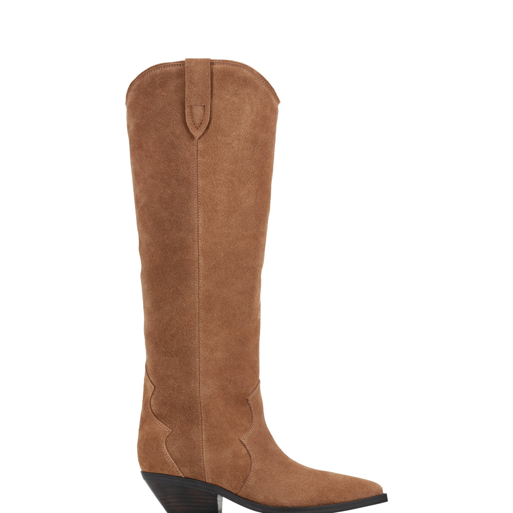 Marc Fisher Ander Western Boot | Natural Suede