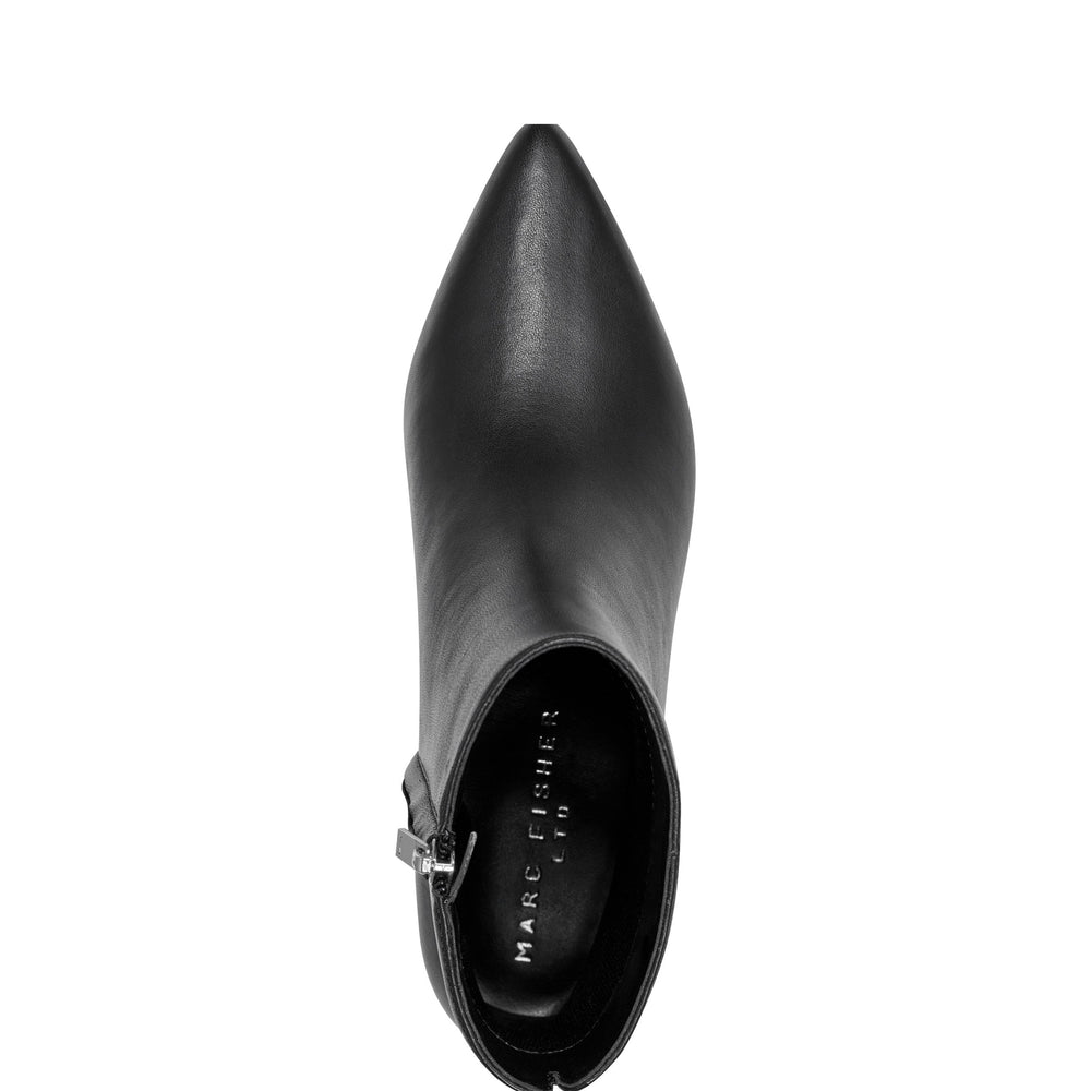 Marc Fisher Leonna Ankle Bootie | Black Leather