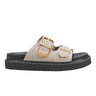 Marc Fisher Amirra Buckle Slide Sandal | Taupe Suede