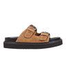 Marc Fisher Agusta Studded Slide Sandal | Light Natural Suede