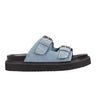 Marc Fisher Agusta Studded Slide Sandal | Medium Blue Suede