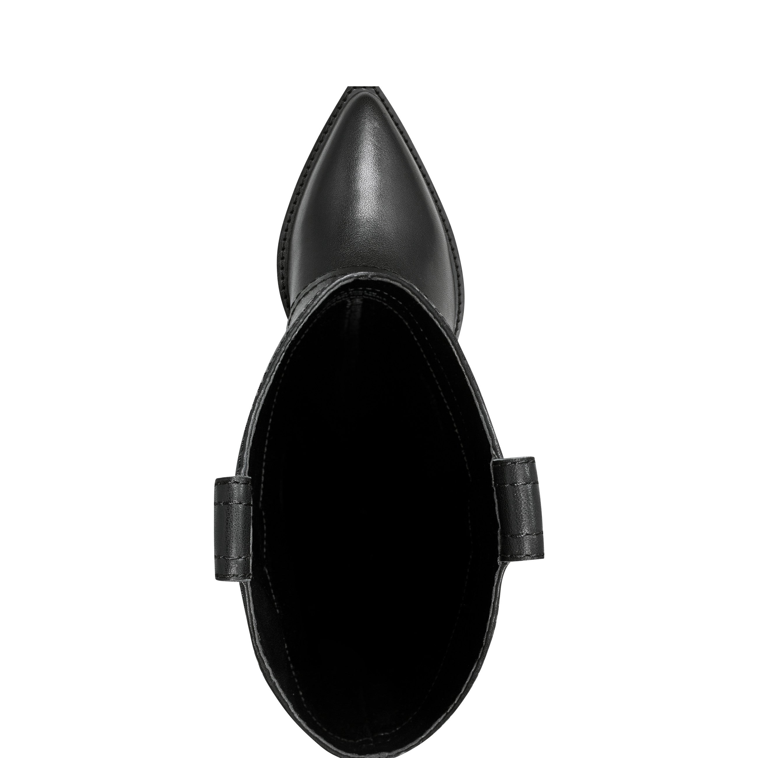 Marc Fisher Harlo Foldover Western Boot | Black Leather