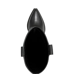 Marc Fisher Harlo Foldover Western Boot | Black Leather