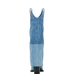 Marc Fisher Harlo Foldover Western Boot | Denim