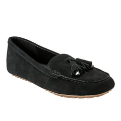 Marc Fisher Layney Casual Tassle Loafer | Black Suede