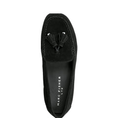 Marc Fisher Layney Casual Tassle Loafer | Black Suede