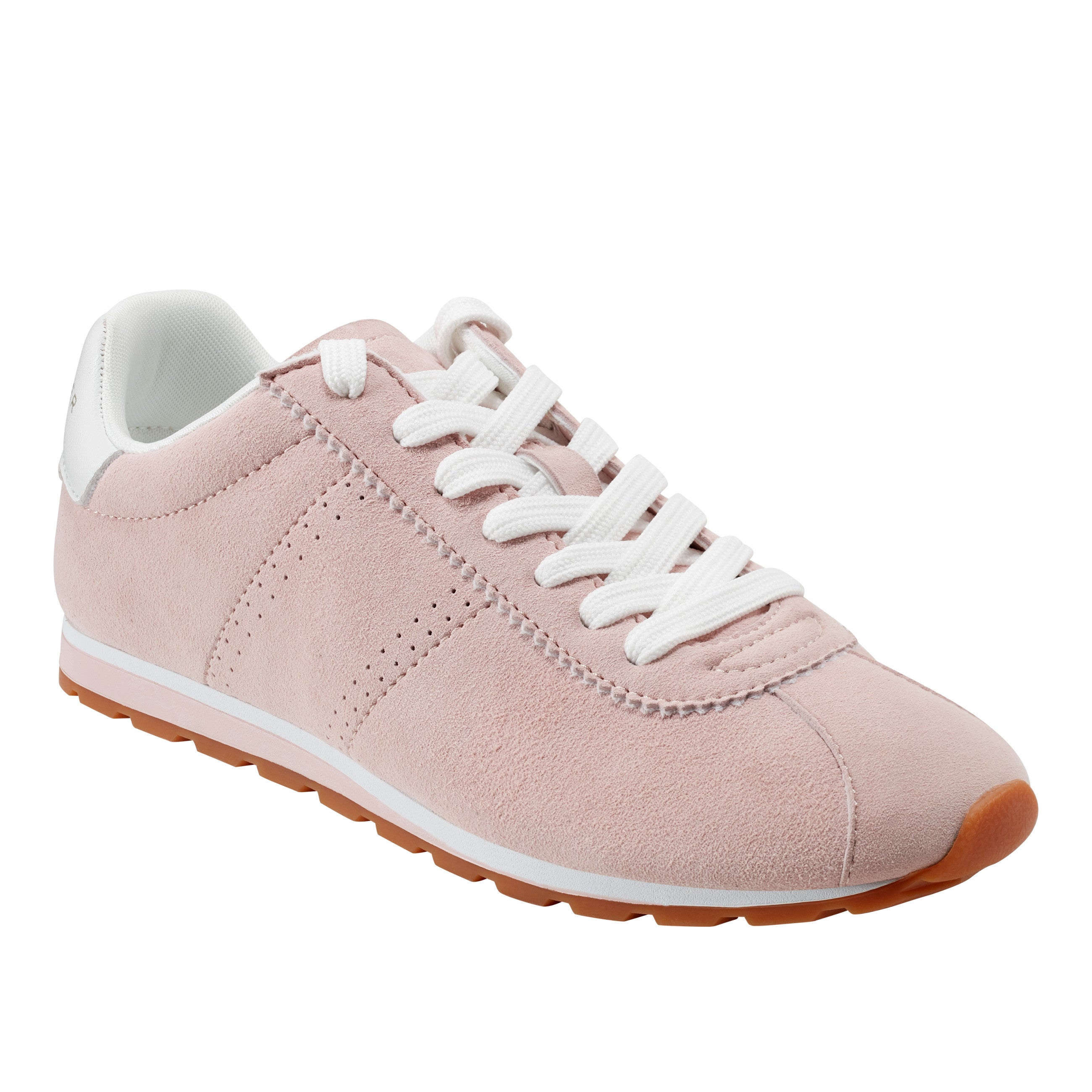 Marc Fisher Teddy Laceup Sneaker | Light Pink Suede