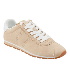 Marc Fisher Teddy Laceup Sneaker | Natural Suede