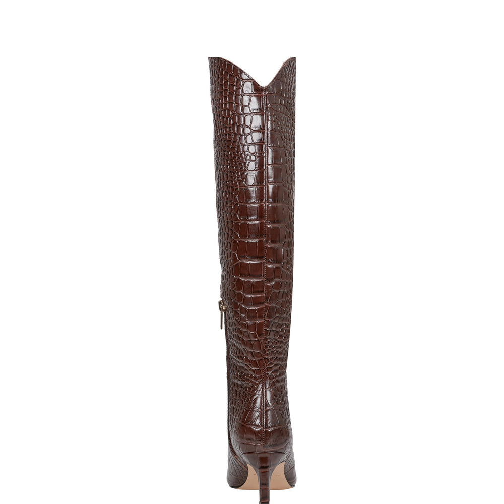 Marc Fisher Quinnie Dress Boot | Brown Croco